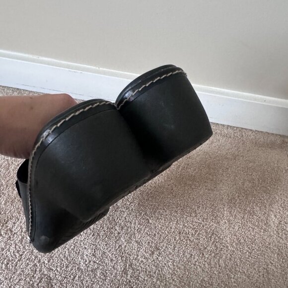 Predictions | Black Studded Silver Buckle Clogs - Size 10 - Picture 6 of 12